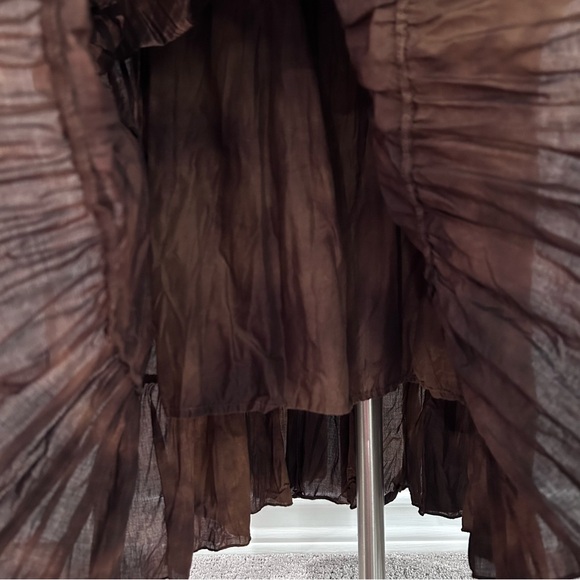 Tribal Crinkle Tie Dye Maxi Skirt - Picture 9 of 11